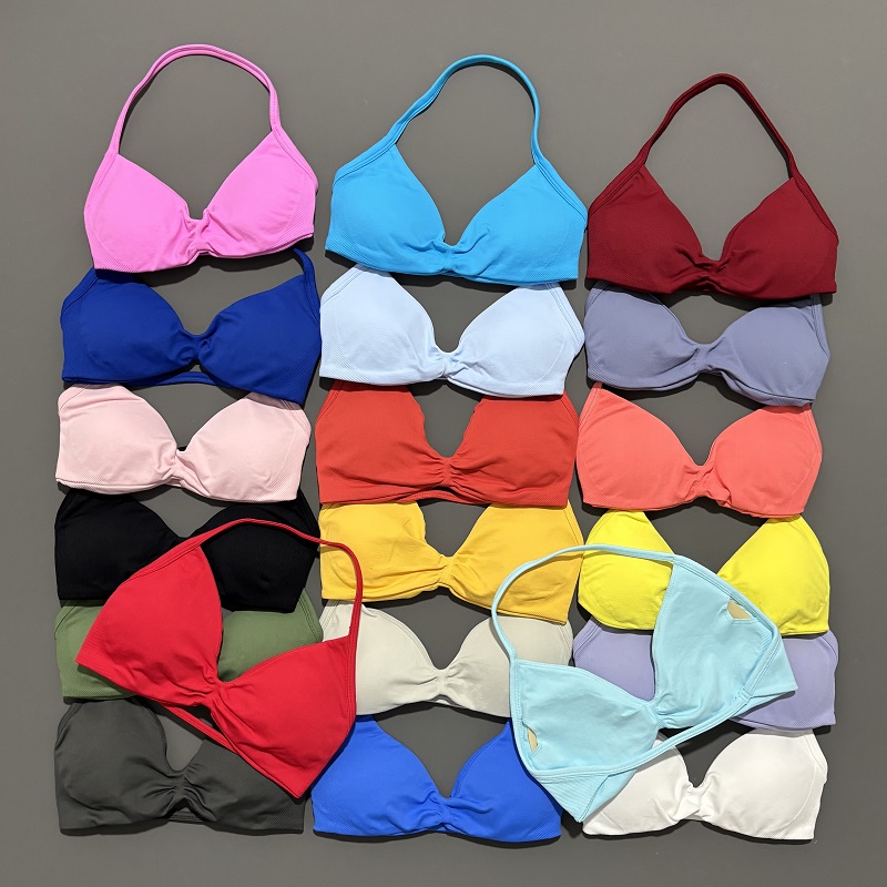 Yoga Fitness Exercises - Sutiã esportivo com tiras, roupa íntima