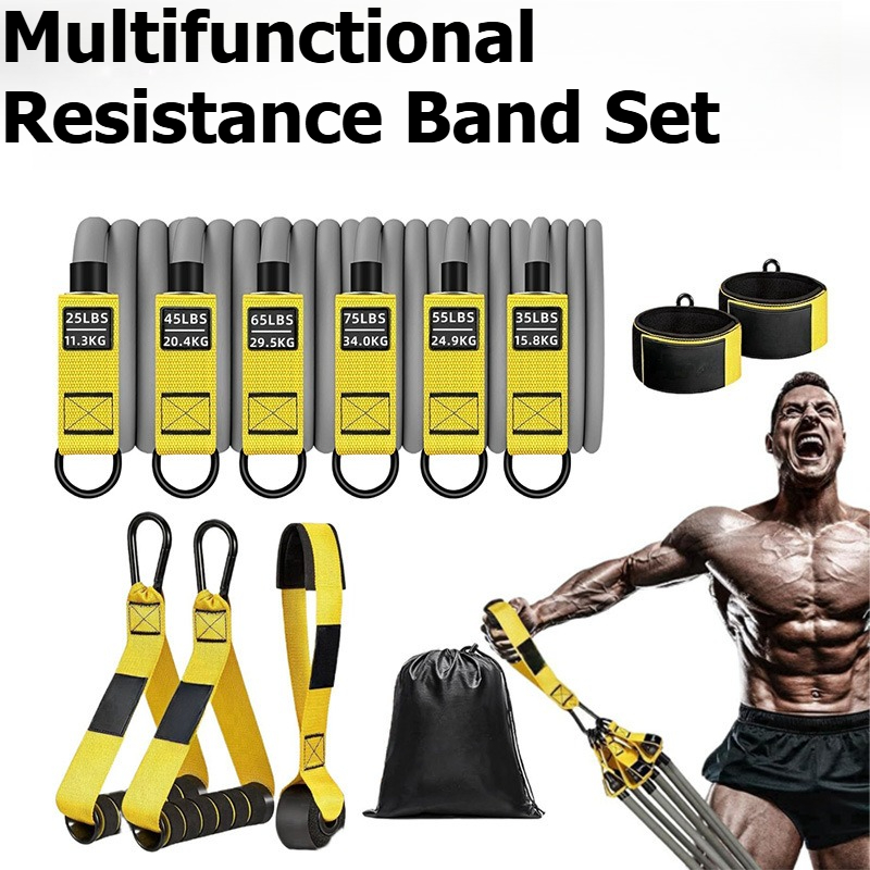 Suspension Trainer Trx - Conjunto Multifuncional de 12 Faixas de