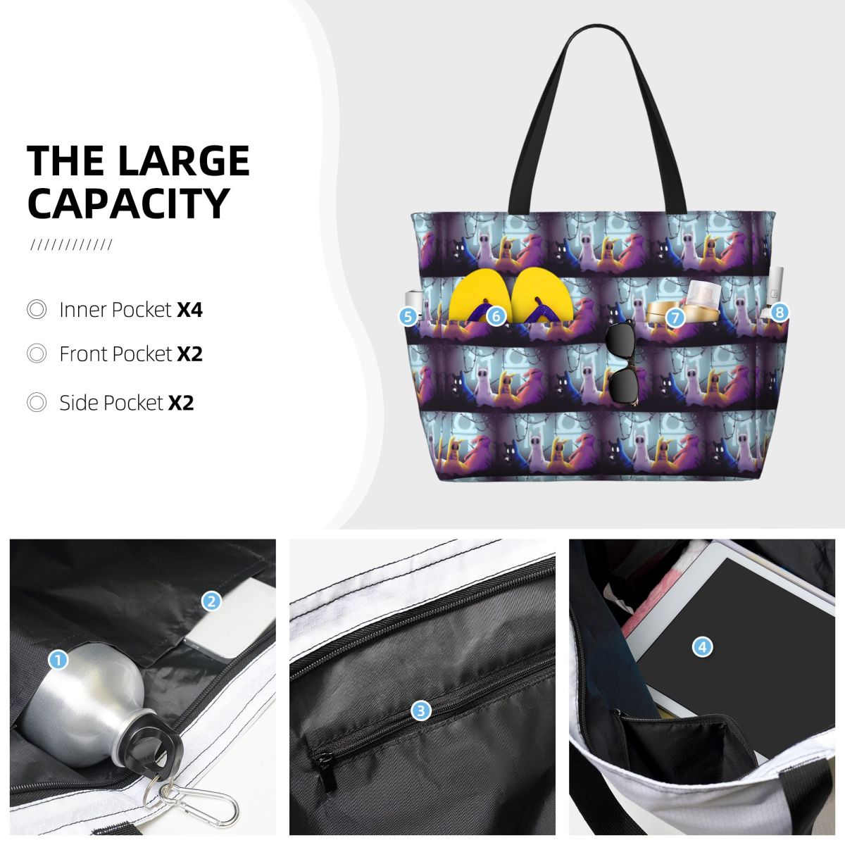 Bolsa tote grande para praia,  - Yoga Fitness World avaliação e preço