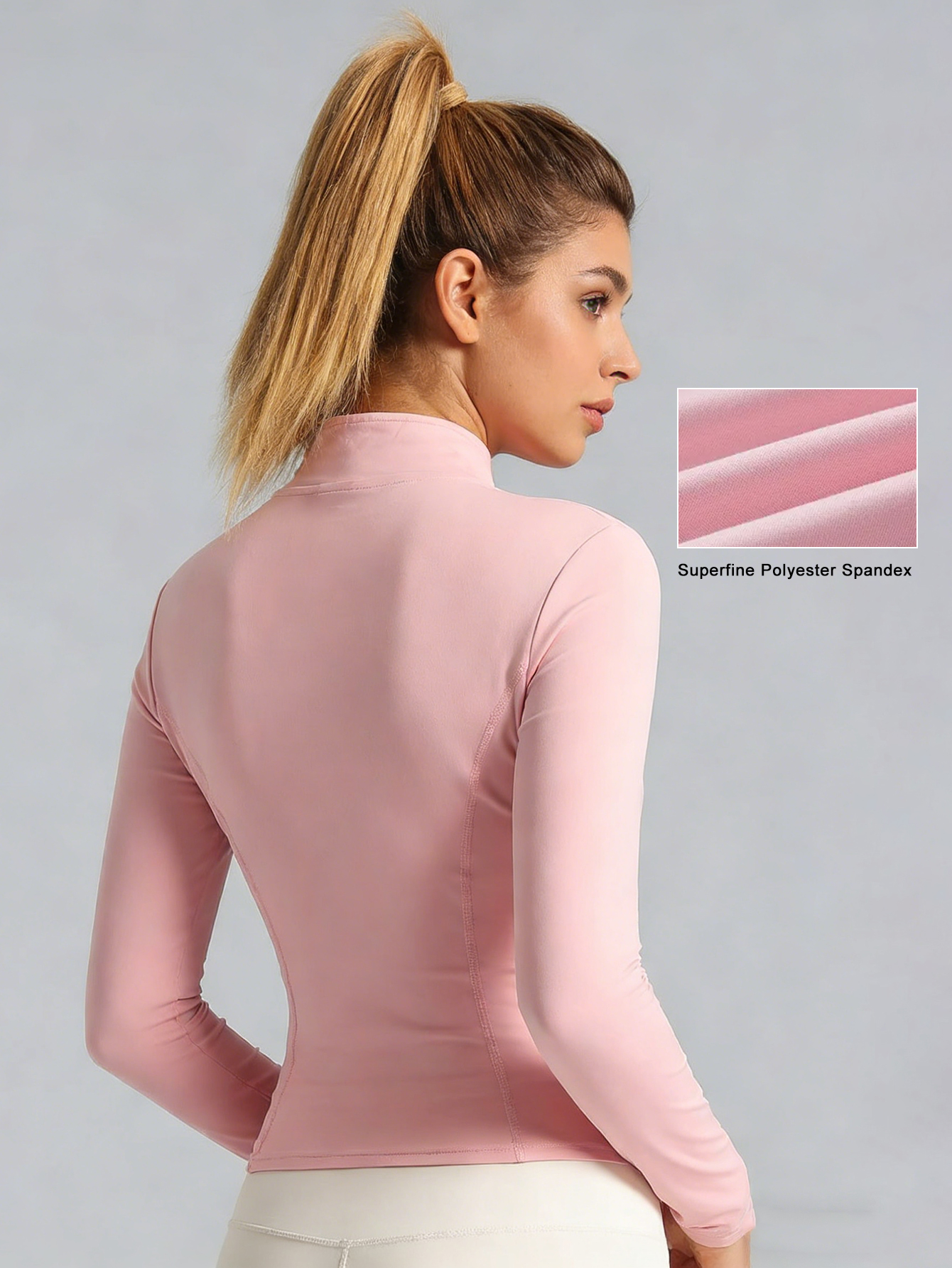 Nova Jaqueta Feminina Rosa Cla - Yoga Fitness Wear avaliação e preço