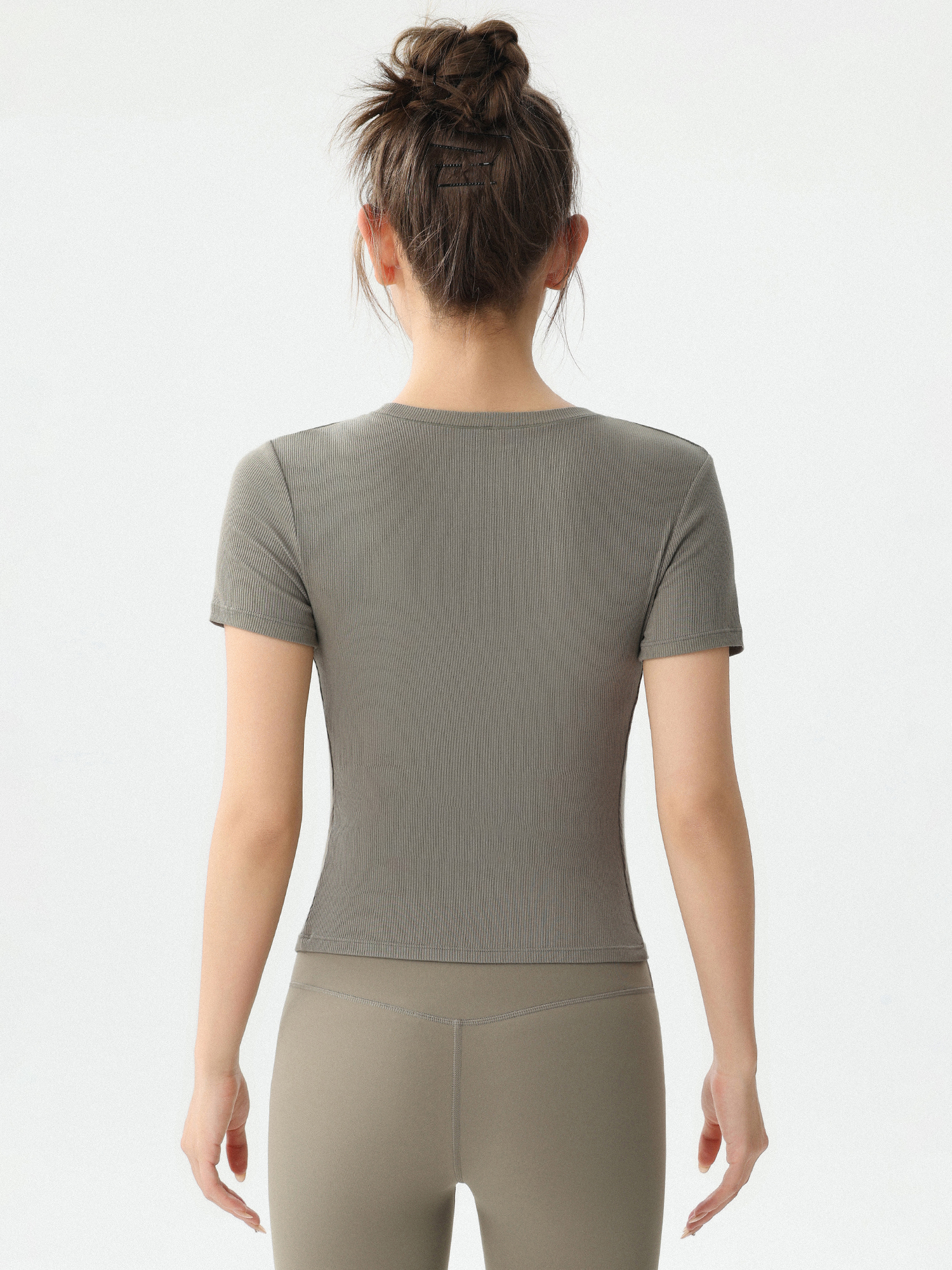 Camiseta de Fitness Feminina p - Yoga Fitness Exercises avaliação e preço