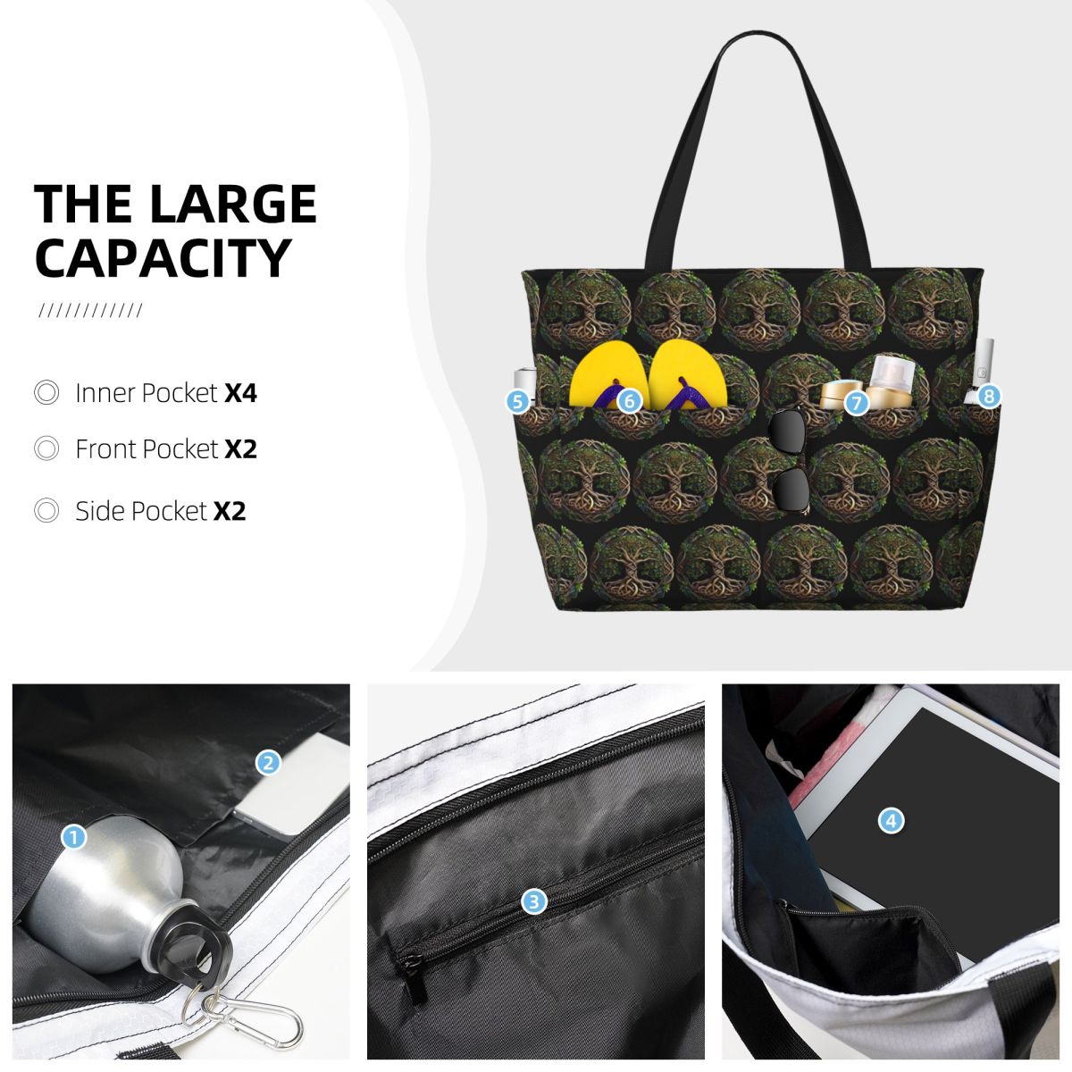Bolsa tote grande para praia,  - Yoga Fitness World avaliação e preço