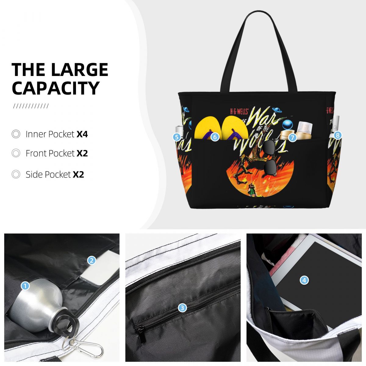 Bolsa tote de praia War Of The - Yoga Fitness World avaliação e preço