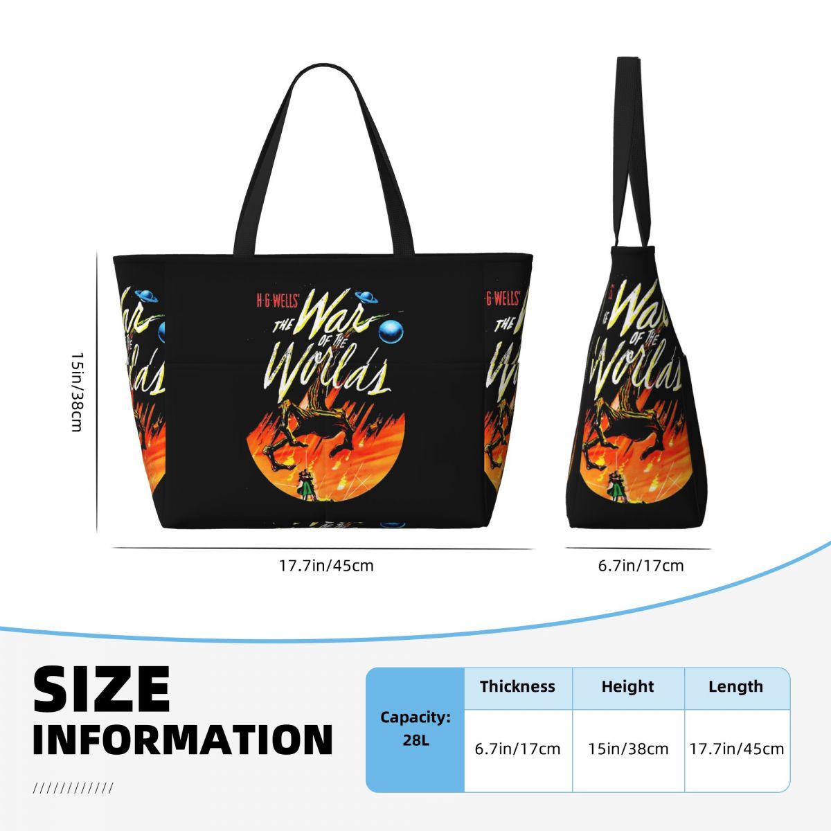 Bolsa tote de praia War Of The - Yoga Fitness World avaliação e preço