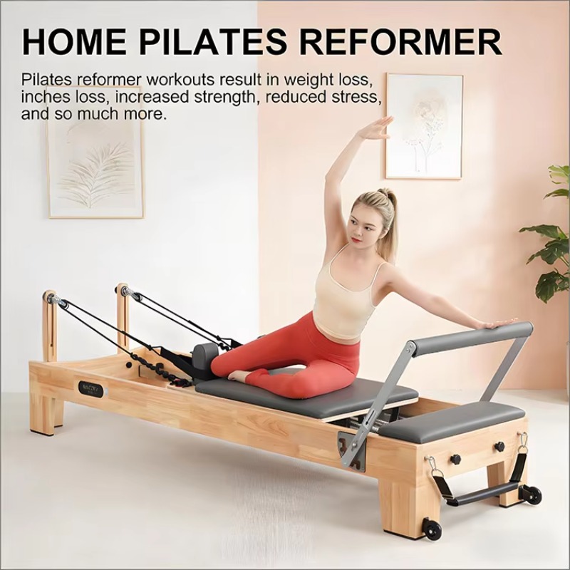 Máquina de Pilates Reformer pa - Yoga Fitness Exercises avaliação e preço
