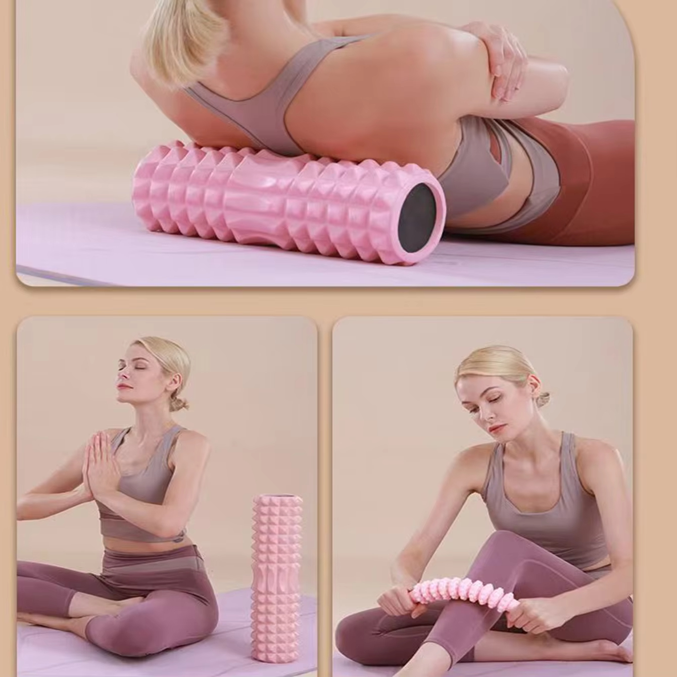 Rolo de Espuma para Yoga de 45 - Yoga Fitness Exercises avaliação e preço