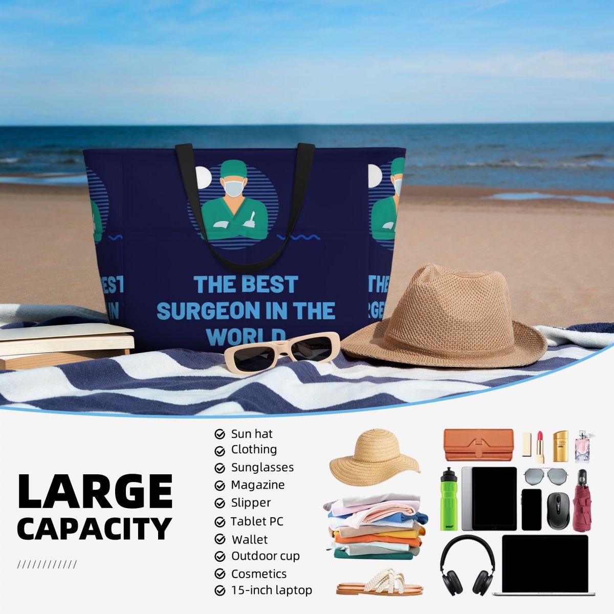 A melhor bolsa de praia do mun - Yoga Fitness World avaliação e preço