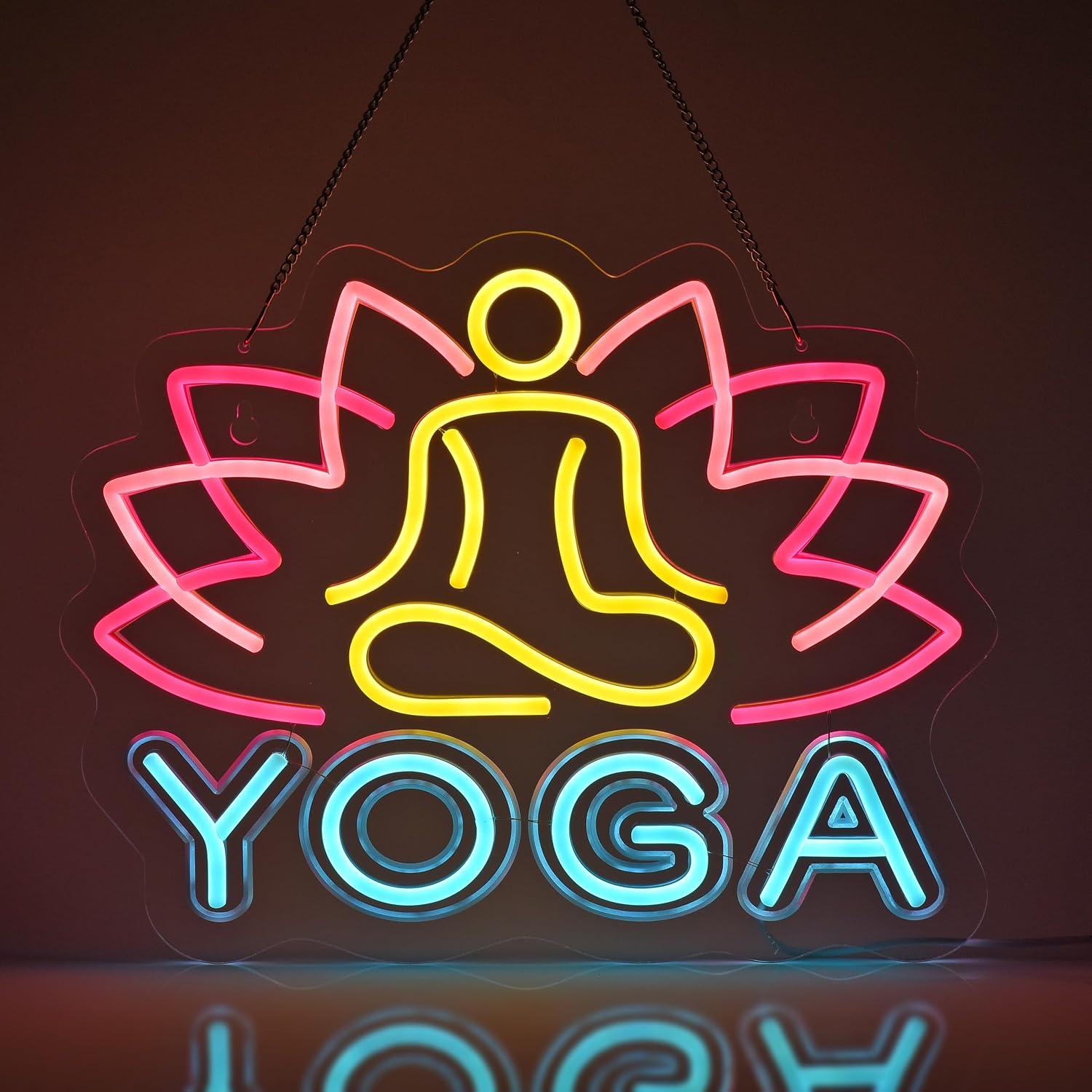 Letreiro de Neon para Yoga com - Yoga Fitness Room avaliação e preço