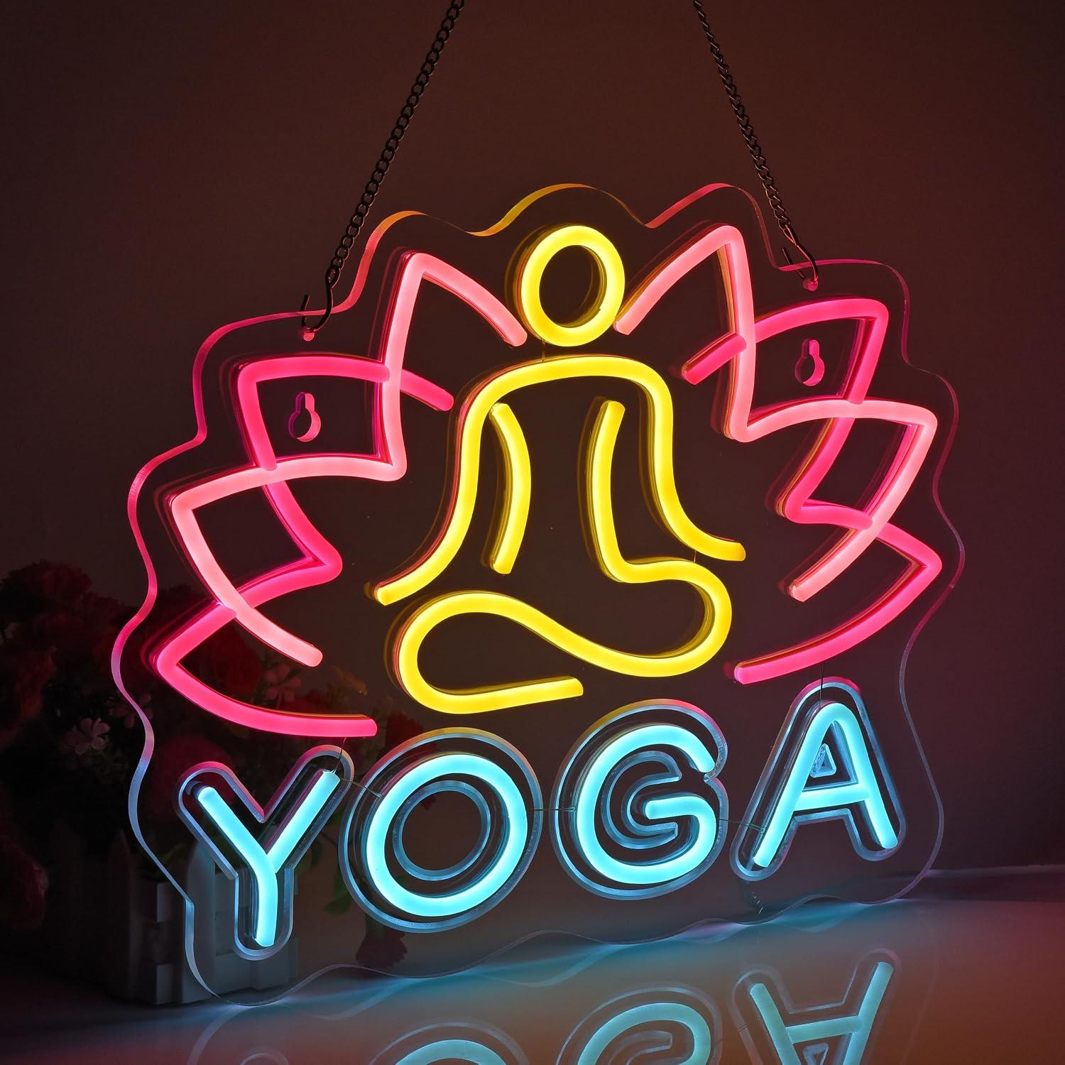 Letreiro de Neon para Yoga com - Yoga Fitness Room avaliação e preço
