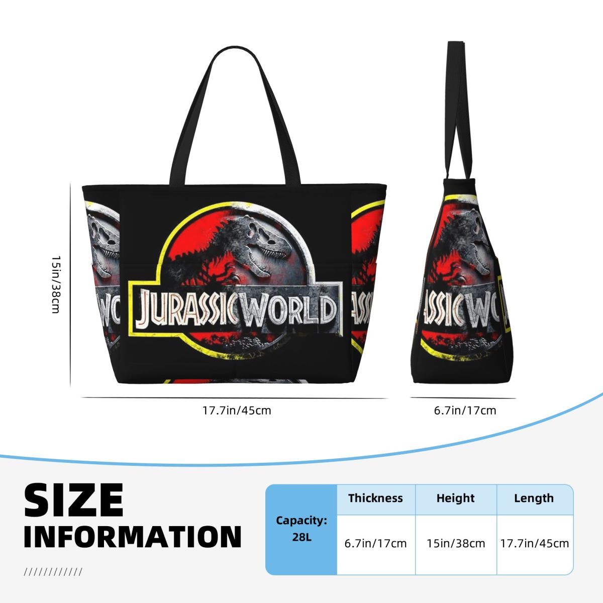 Jurassic World Beach Tote Bag  - Yoga Fitness World avaliação e preço