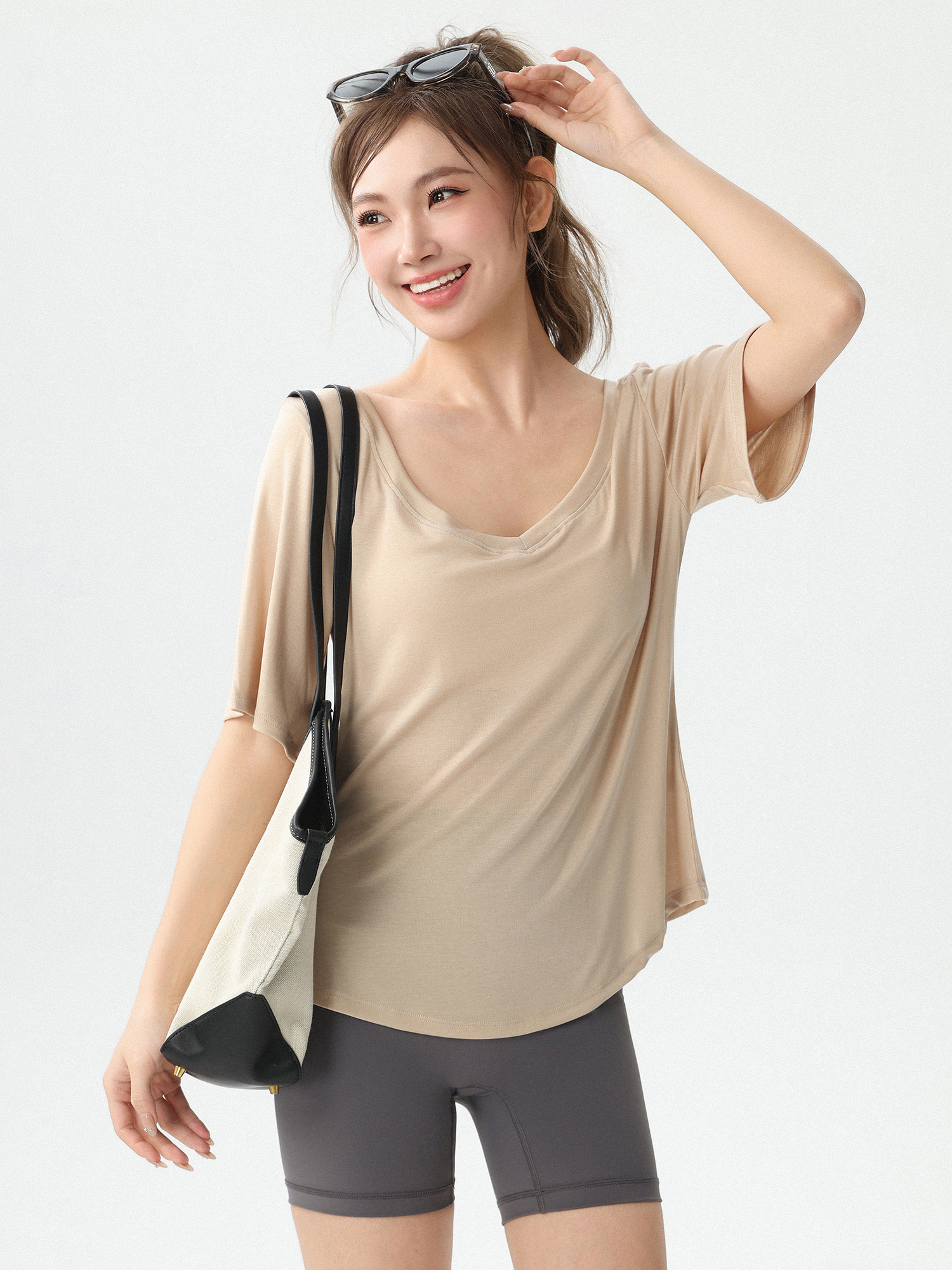 Nova Blusa Feminina Solta para - Yoga Fitness Wear avaliação e preço