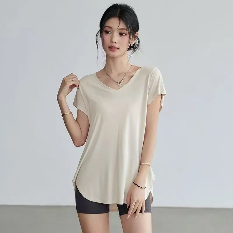 Camiseta de Yoga Feminina com  - Yoga Fitness Exercises avaliação e preço
